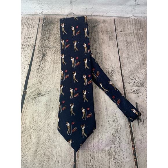 JOHN ASHFORD Men’s Golf Necktie - Picture 1 of 4